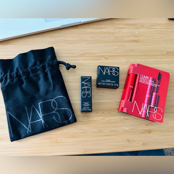 NARS 3 piece Set Dragon Girl Powermatte Lipstick Orgasm Blush and Climax Mascara - Picture 4 of 6